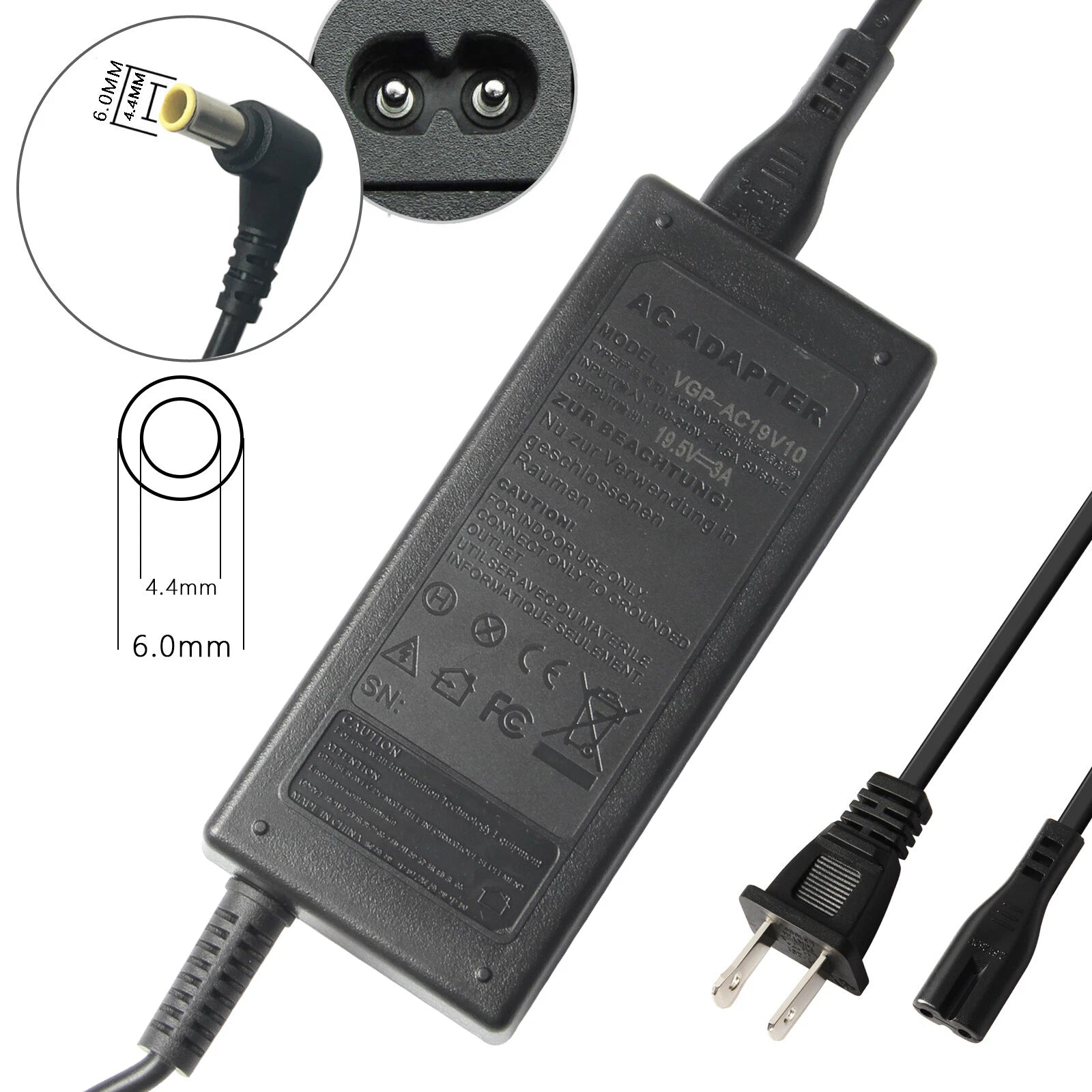 19V TV Charger AC Adapter for Samsung 32" LED Smart HDTV Power Supply Cord O