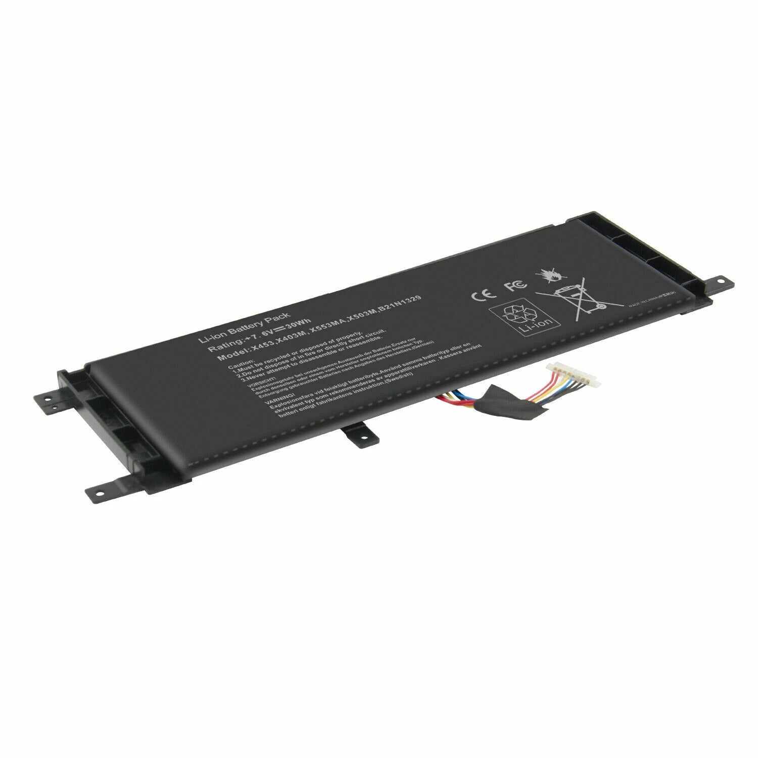 For Asus Battery B21N1329 BAT-ASX453 7.6V 30Wh Laptop X553M X553MA X453 X453MA