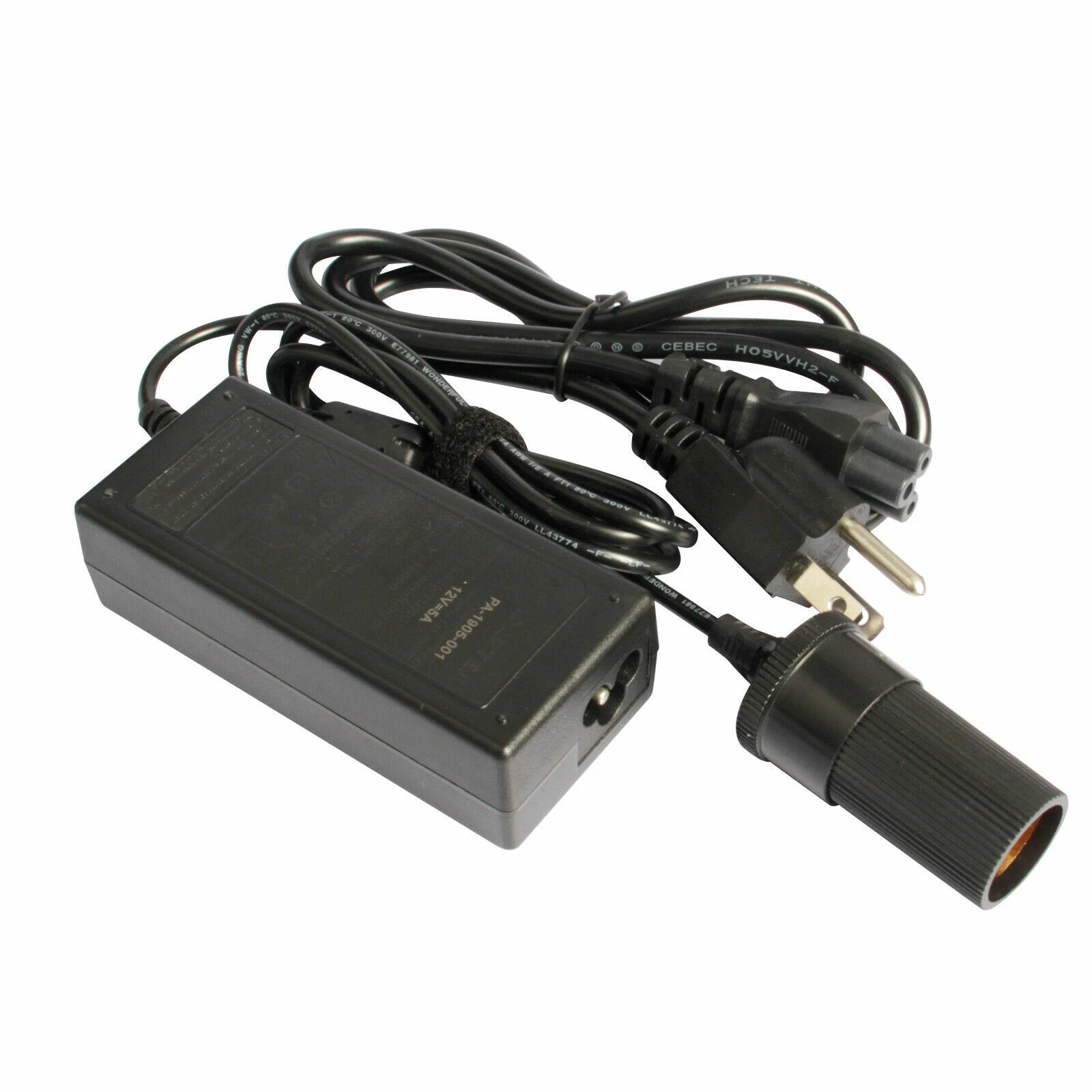 110V AC to DC 12V 5A Car Power Adapter Converter Cigarette Lighter Socket 60W