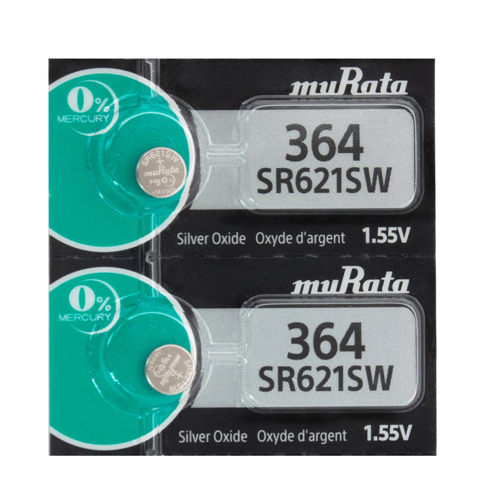 4 Murata Silver Oxide SR621SW SR621W SR621 1.55 Battery- Replaces Sony