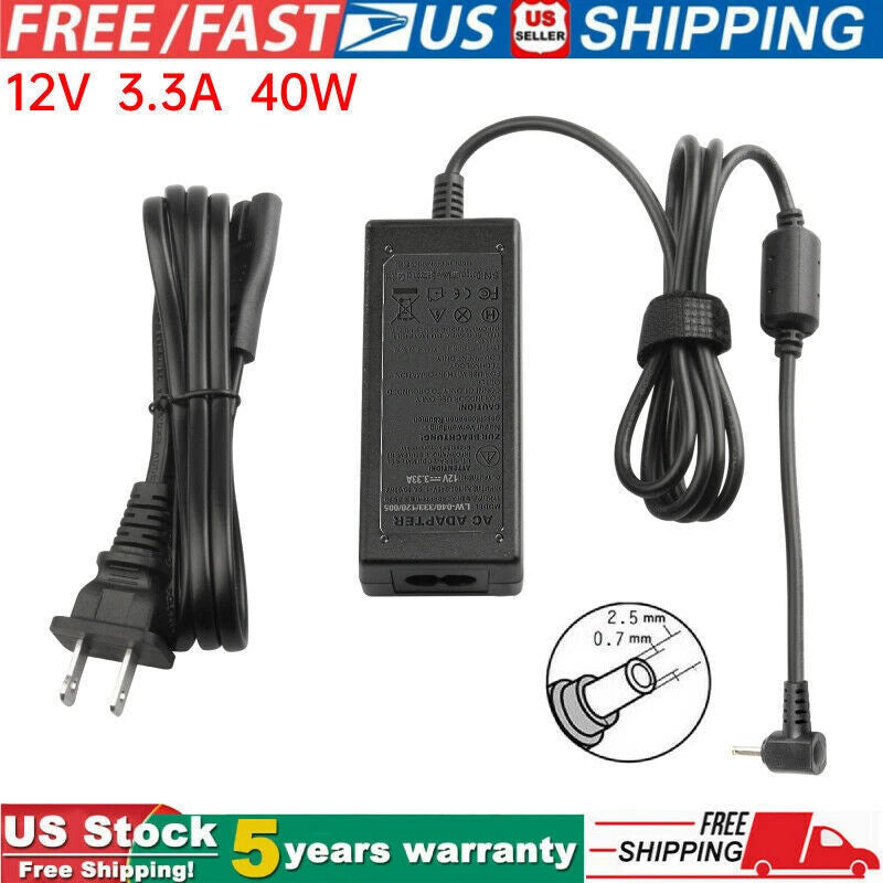 Charger For Samsung Chromebook 11.6 Inch 2 3 XE500C13 XE303C12 40W AC Adapter