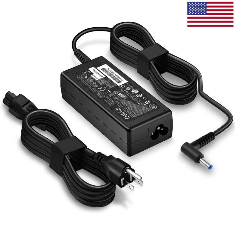 Charger for HP Laptop Computer 65W 45W Smart Blue Tip Power Adapter Envy x360