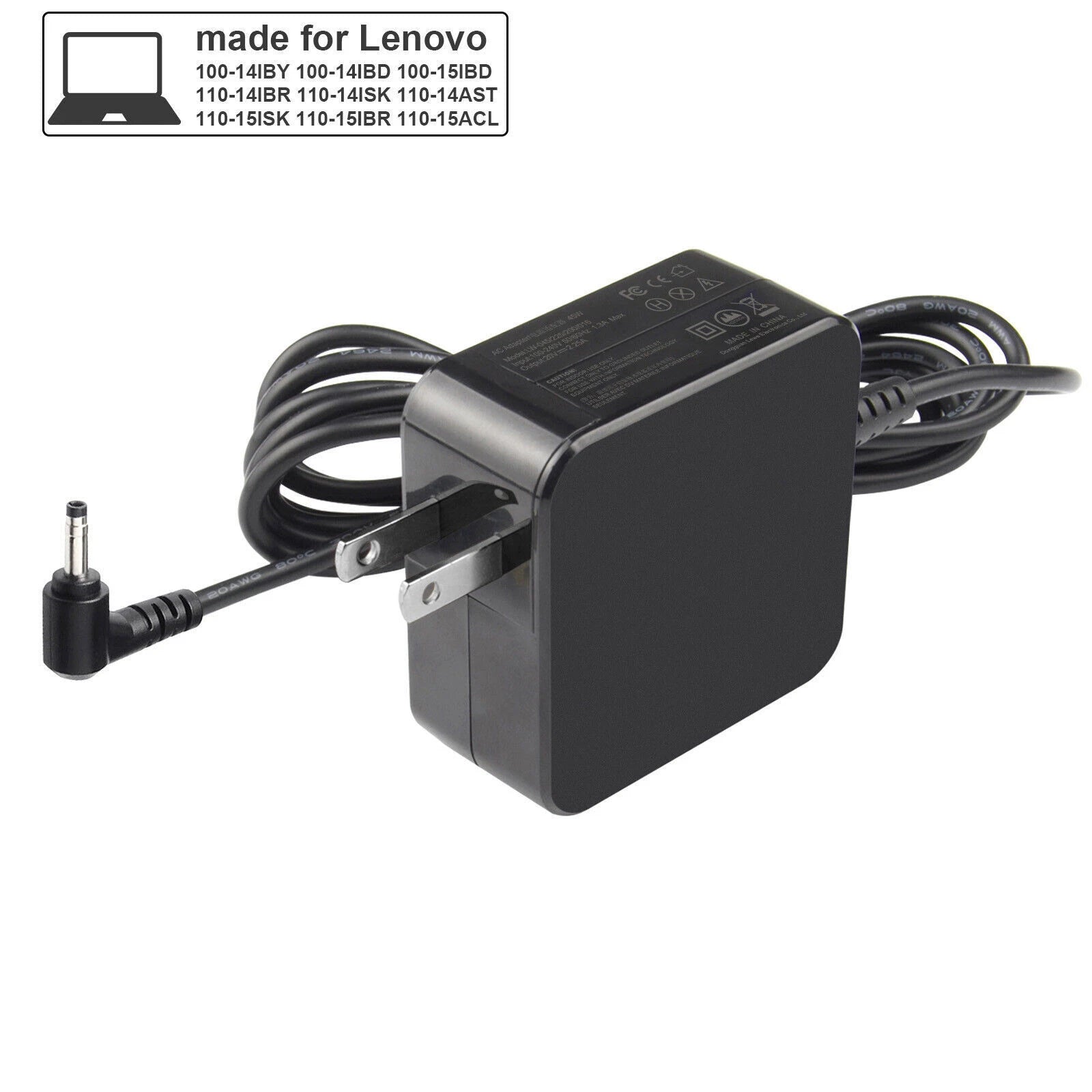 45W AC Adapter Power Charger for Lenovo Flex 14 15 C340 S340 S145-14IGM Laptop