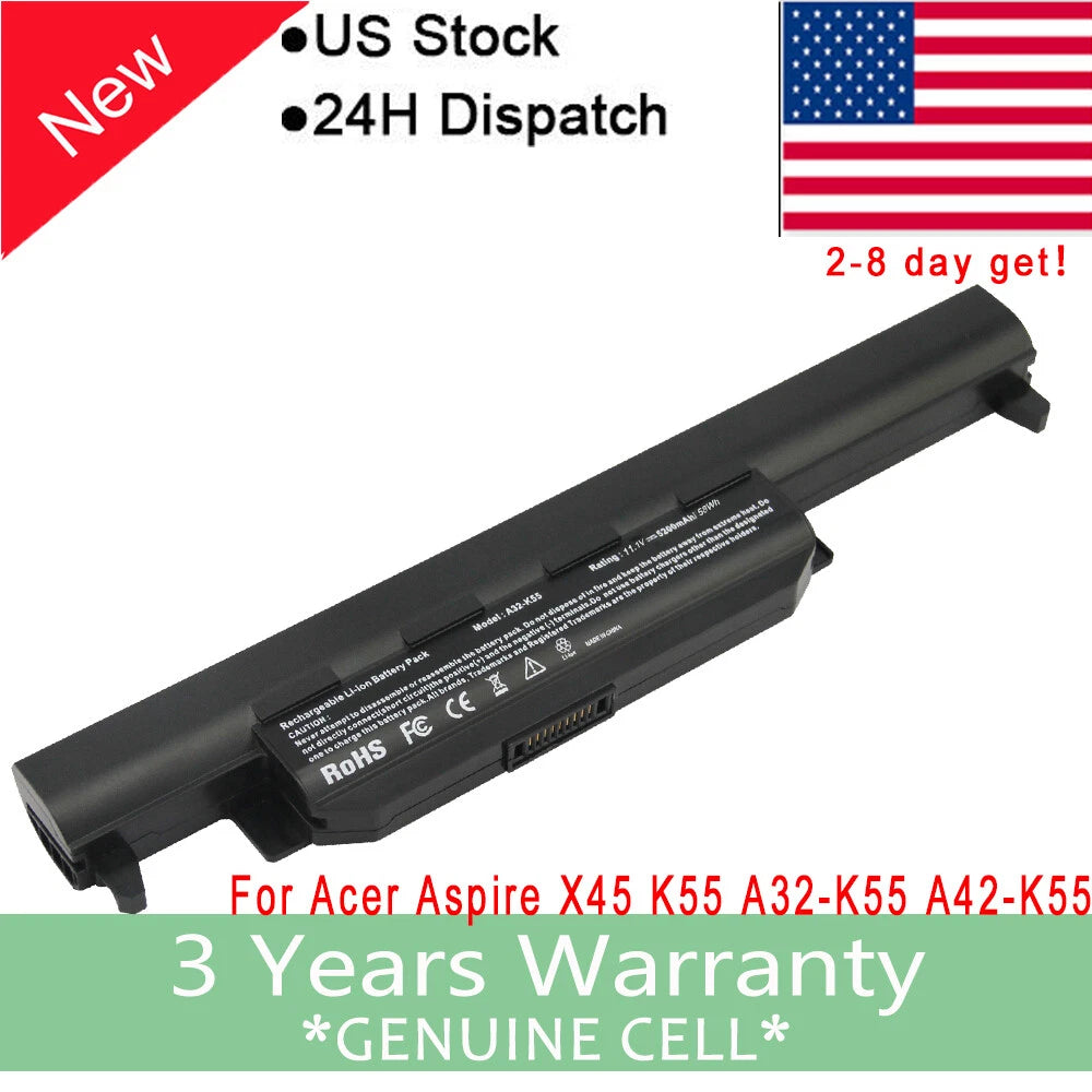 Battery A32-K55 for ASUS K55 K55A K55V K55VD X55 X55A X55C X55U R500 Notebook FS