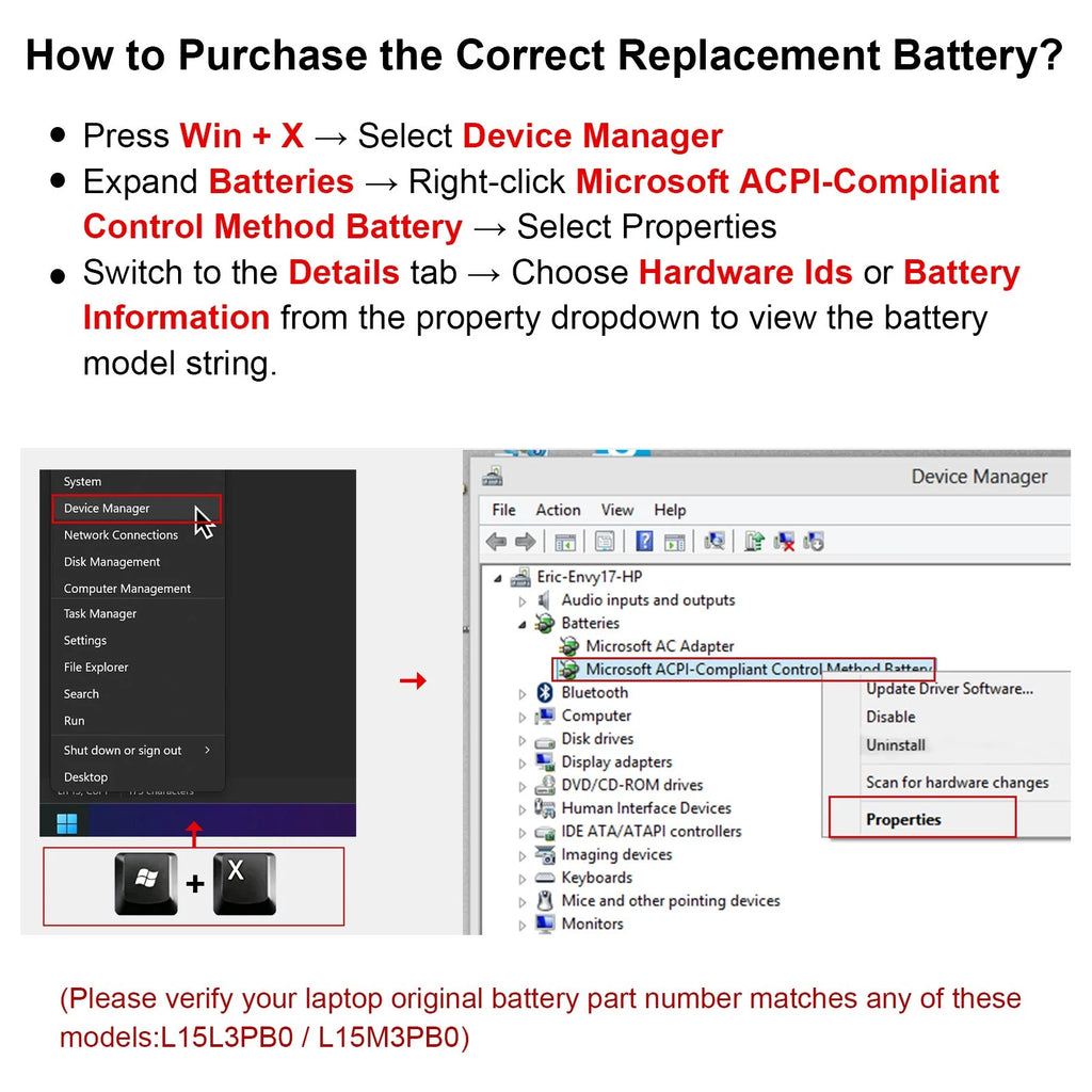 Replace L15L3PB0 Battery For Lenovo IdeaPad L15M3PB0 320S-15ABR 330S-15IKB 52.5W