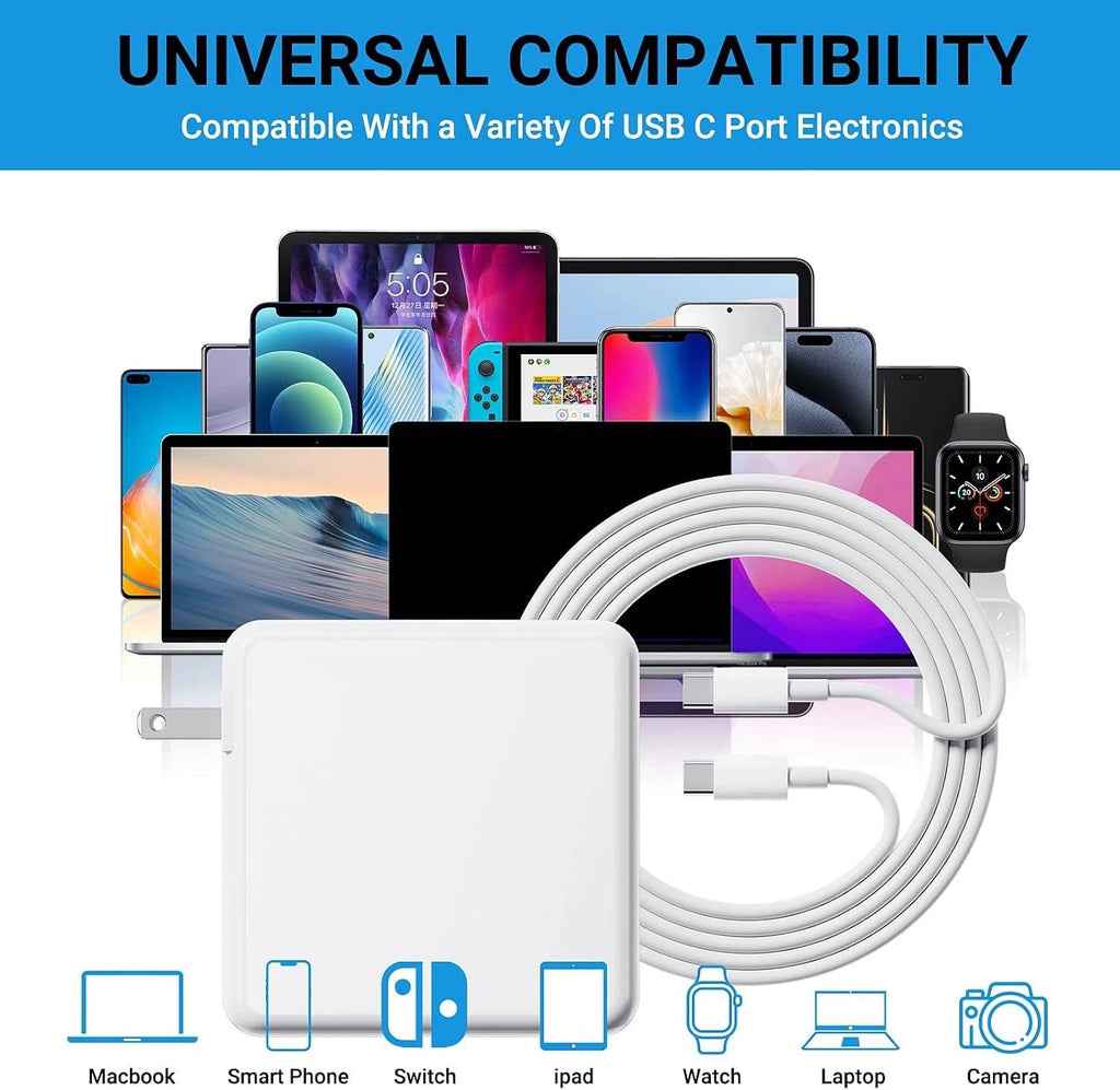 96W 65W USB-C Power Adapter Charger Type-C Cord For Apple Macbook Air Pro Laptop