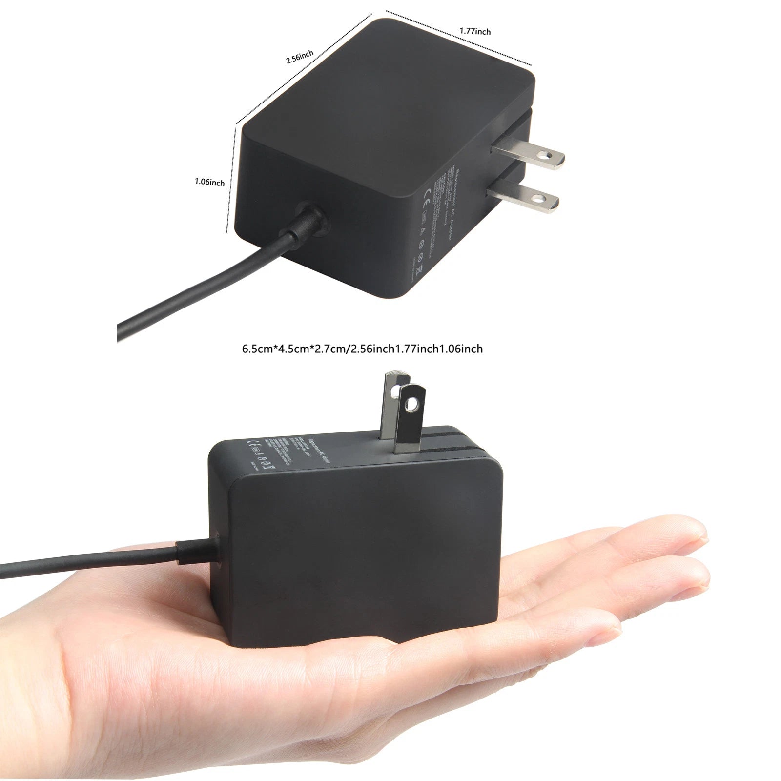 5.2V 2.5A AC Charger Adapte For Microsoft Surface 3 SC EN XD ES Hdwr 3YY-00001