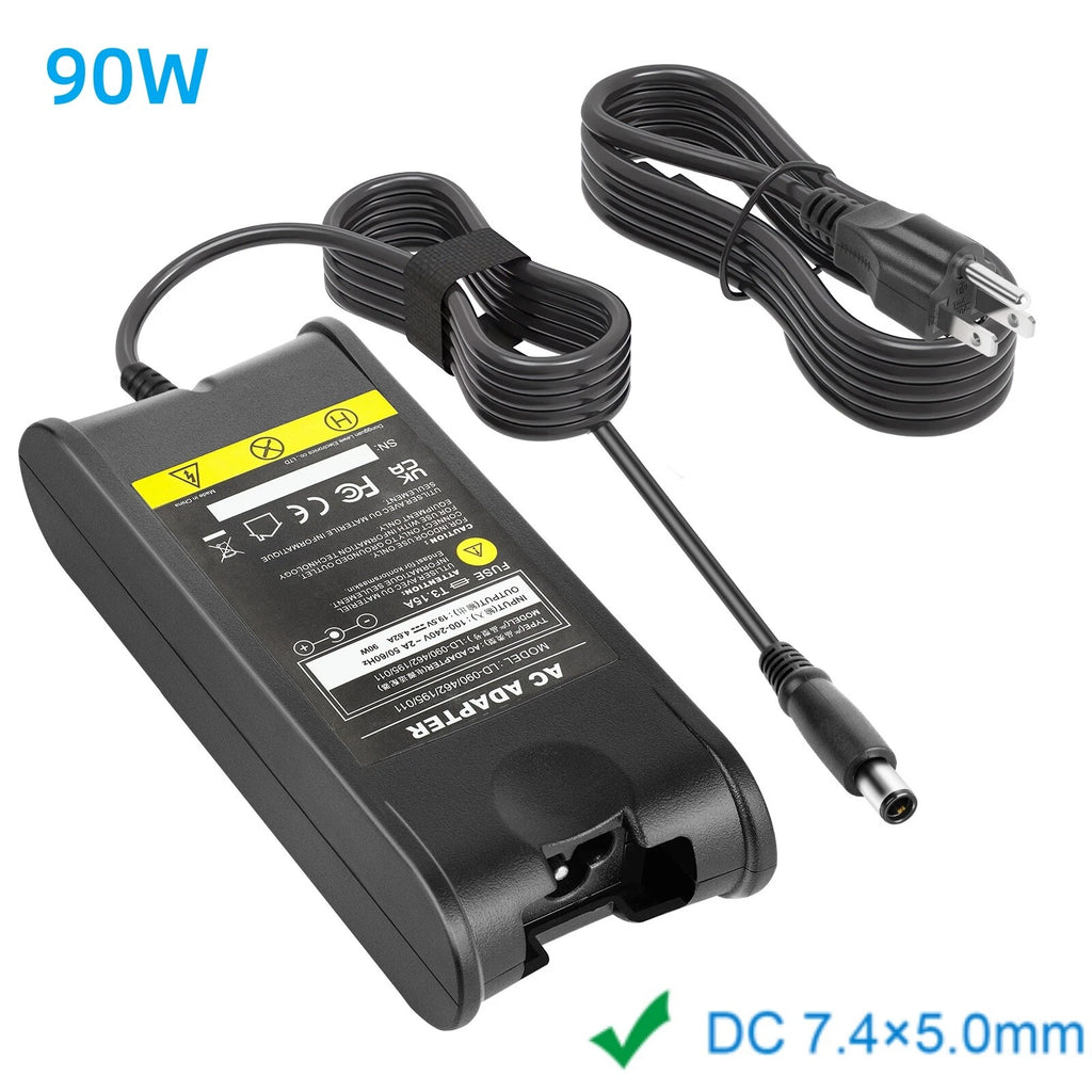 19.5V 4.62A 90W AC Adapter Charger for Dell Dell Latitude Inspiron XPS 7.4*5.0mm