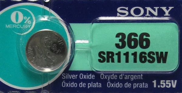 1 Original Sony SR1116SW Button Battery