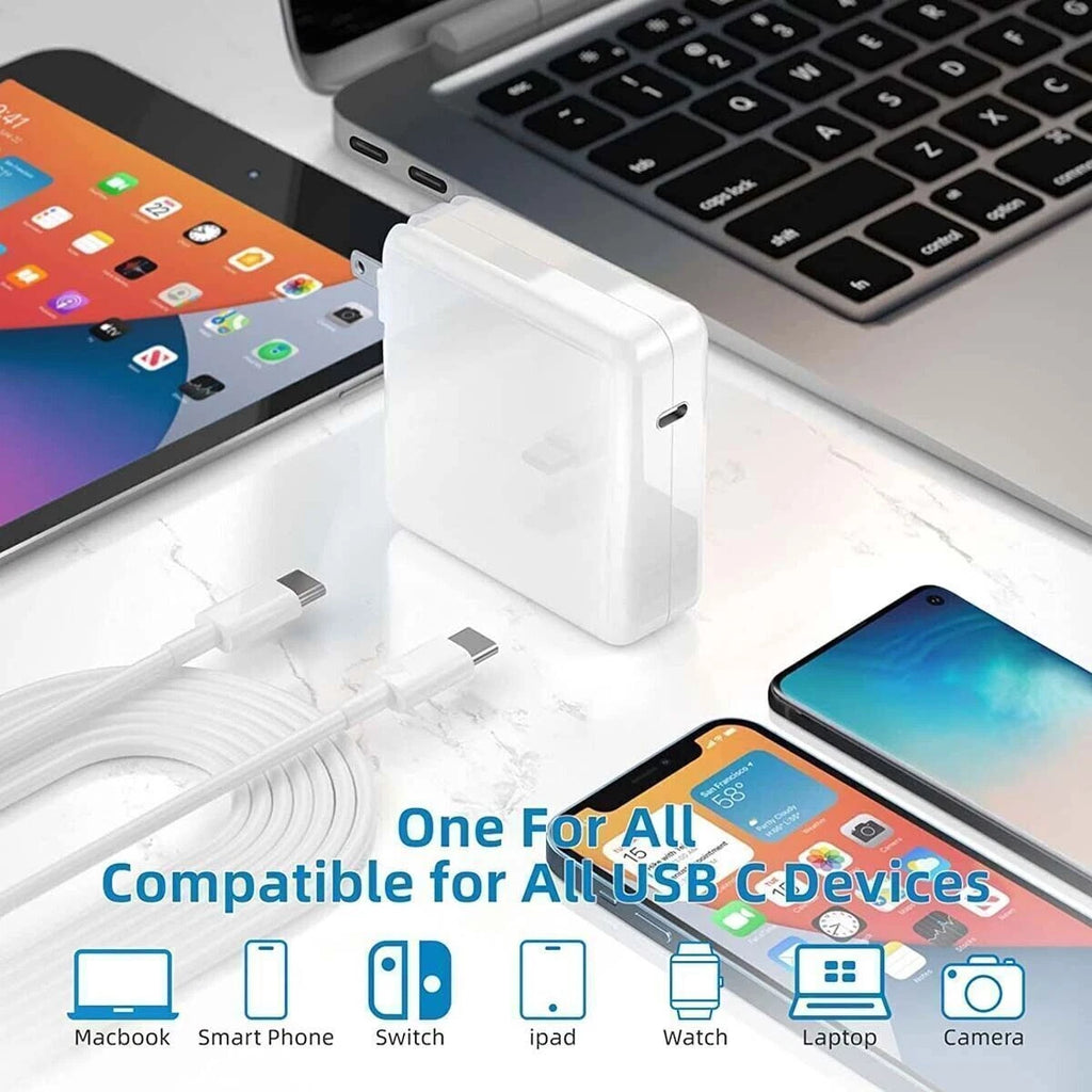 61W 87W 96W 140W USB-C PD Type C Power Adapter Charger For Apple MacBook Air/Pro