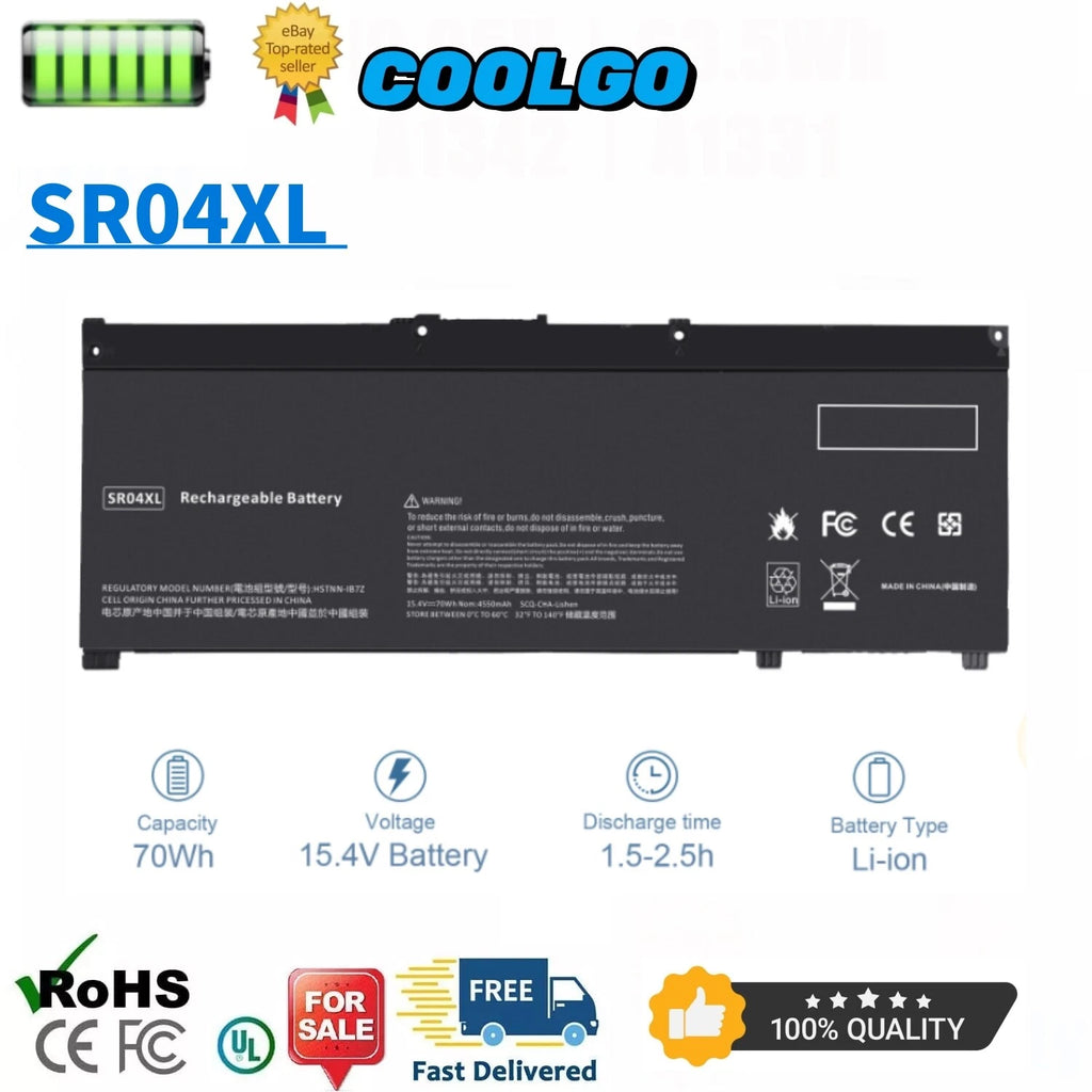 SR04XL Battery For HP Omen 15-ce 15-dc Pavilion 15-cb 15-cx Envy X360 15-cn 70Wh
