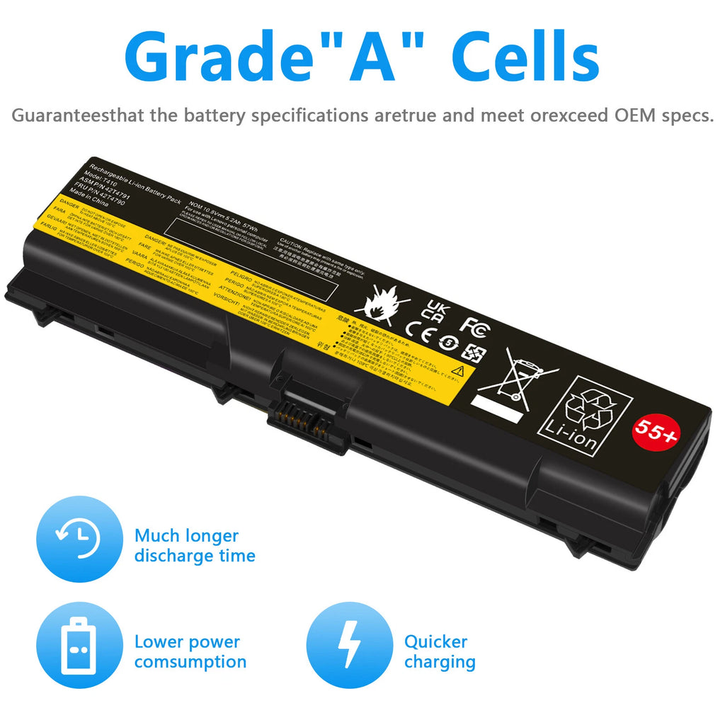 6/9Cell Battery for Lenovo Thinkpad T410 T420 T510 T510i T520 SL410 SL510