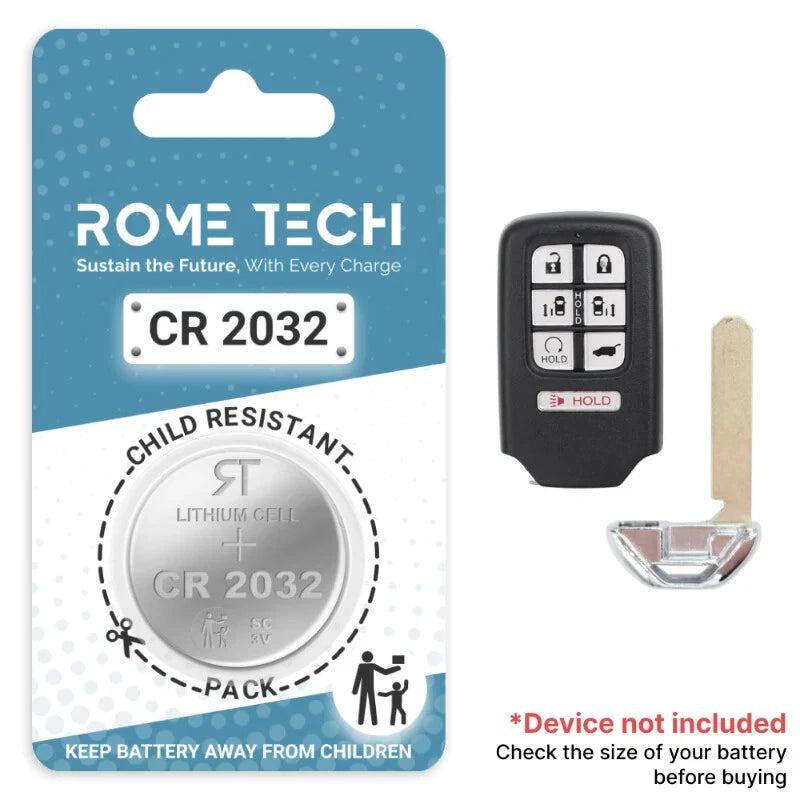 Key Fob Battery Replacement for Honda Odyssey 2022 2021 2020 - 1999 1 or 2 Pack