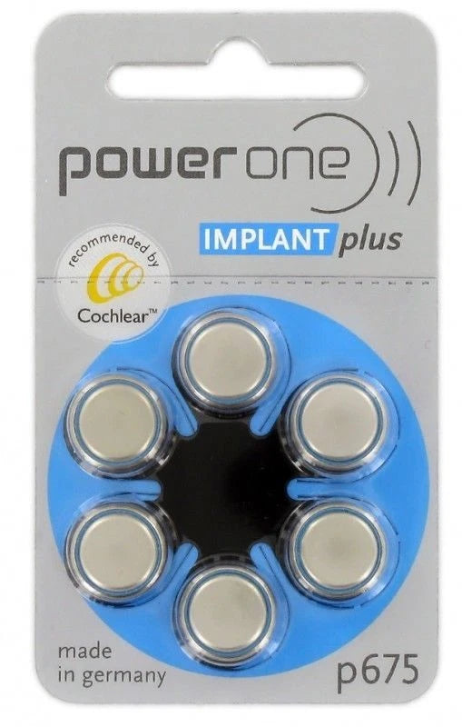 120 Cochlear Implant plus Hearing Aid Batteries by Powerone P675 675