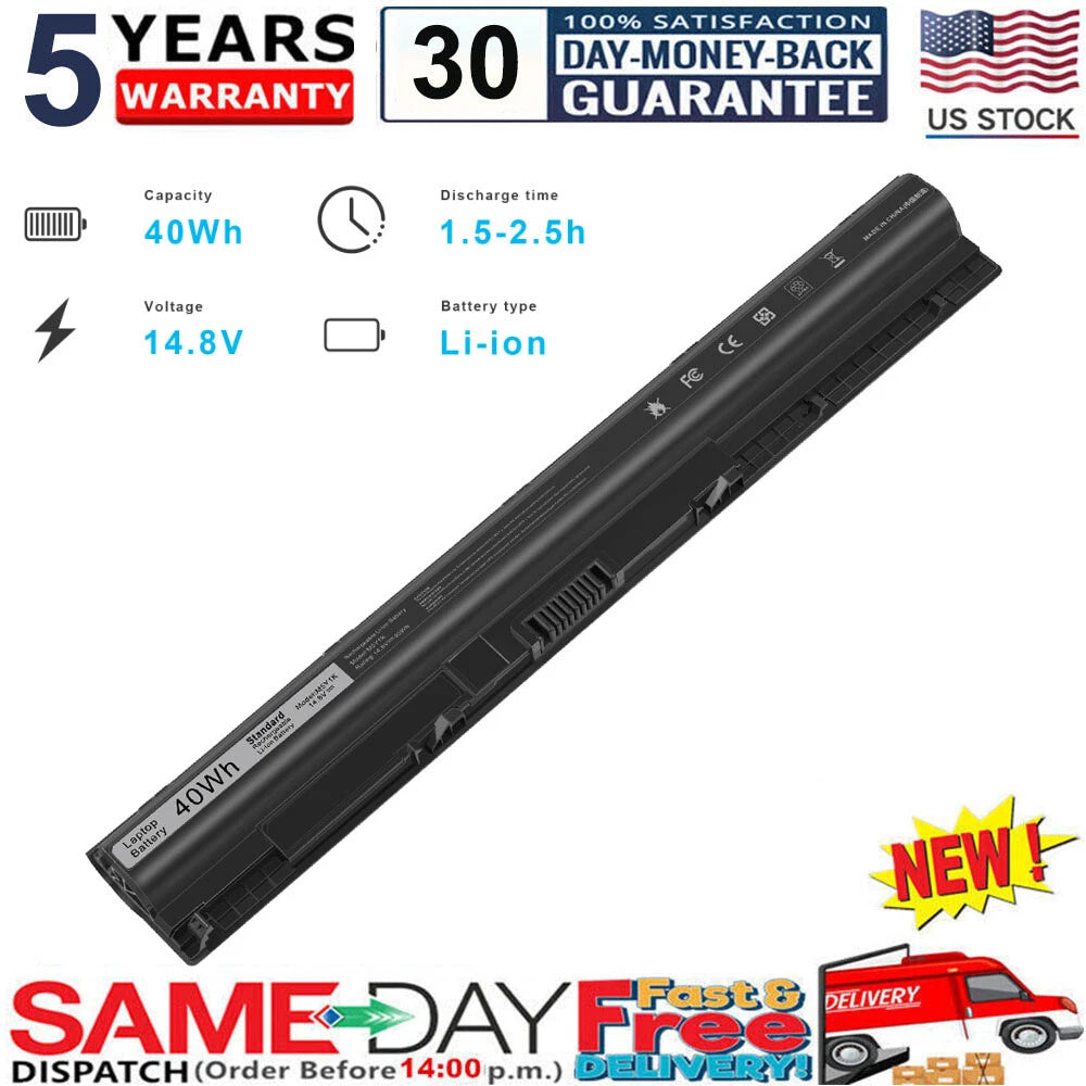 Battery M5Y1K 40Wh For Dell Inspiron 3451 3458 5455 5551 5555 5558 K185W/Charger