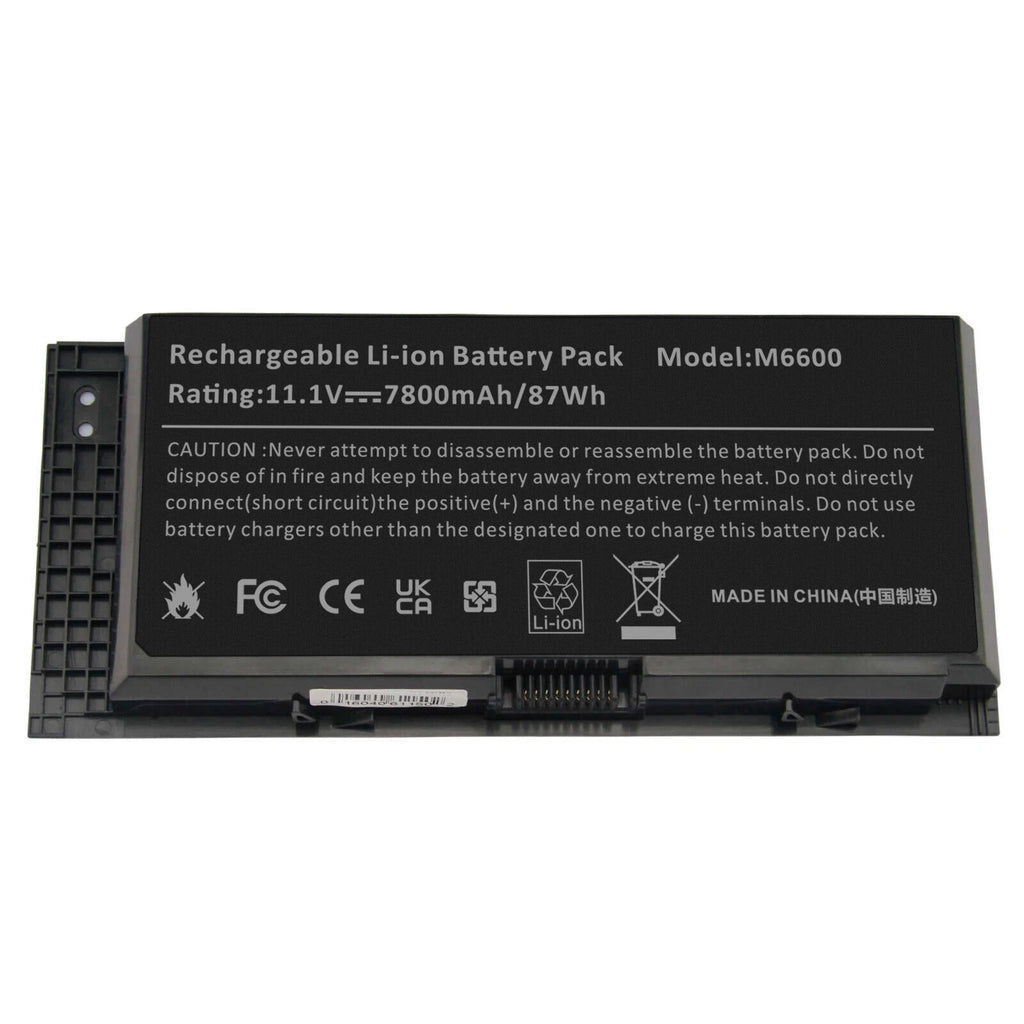 9 Cells M6600 FV993 Battery for Dell Precision M4600 M4700 M4800 M6700 M6800 NEW