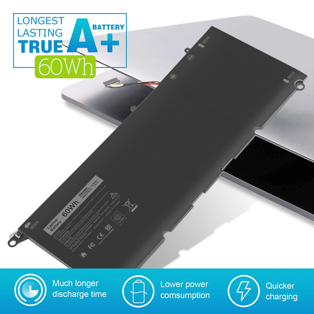 For Dell XPS 13 9360,XPS 13-9360-D1605G Series Battery PW23Y RNP72 P54G002 TP1GT