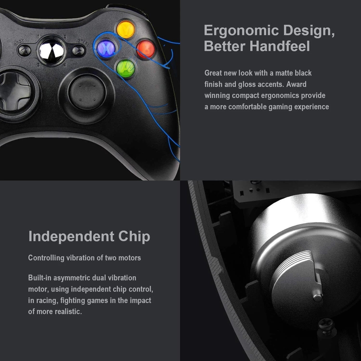 Wireless Controller Receiver For Microsoft Xbox 360/ 360Slim PC Windows 11/10