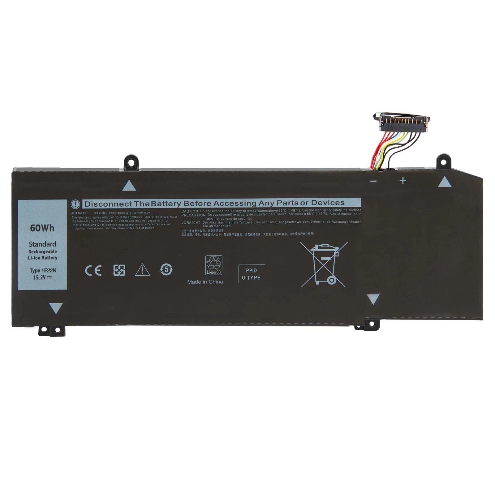 1F22N HYWXJ Battery for Alienware M15 M17 2018 G5 15 5590 G7 7590 7790 P82F 60Wh