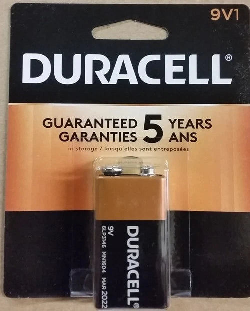 4 Count Duracell 9V Coppertop Alkaline Battery