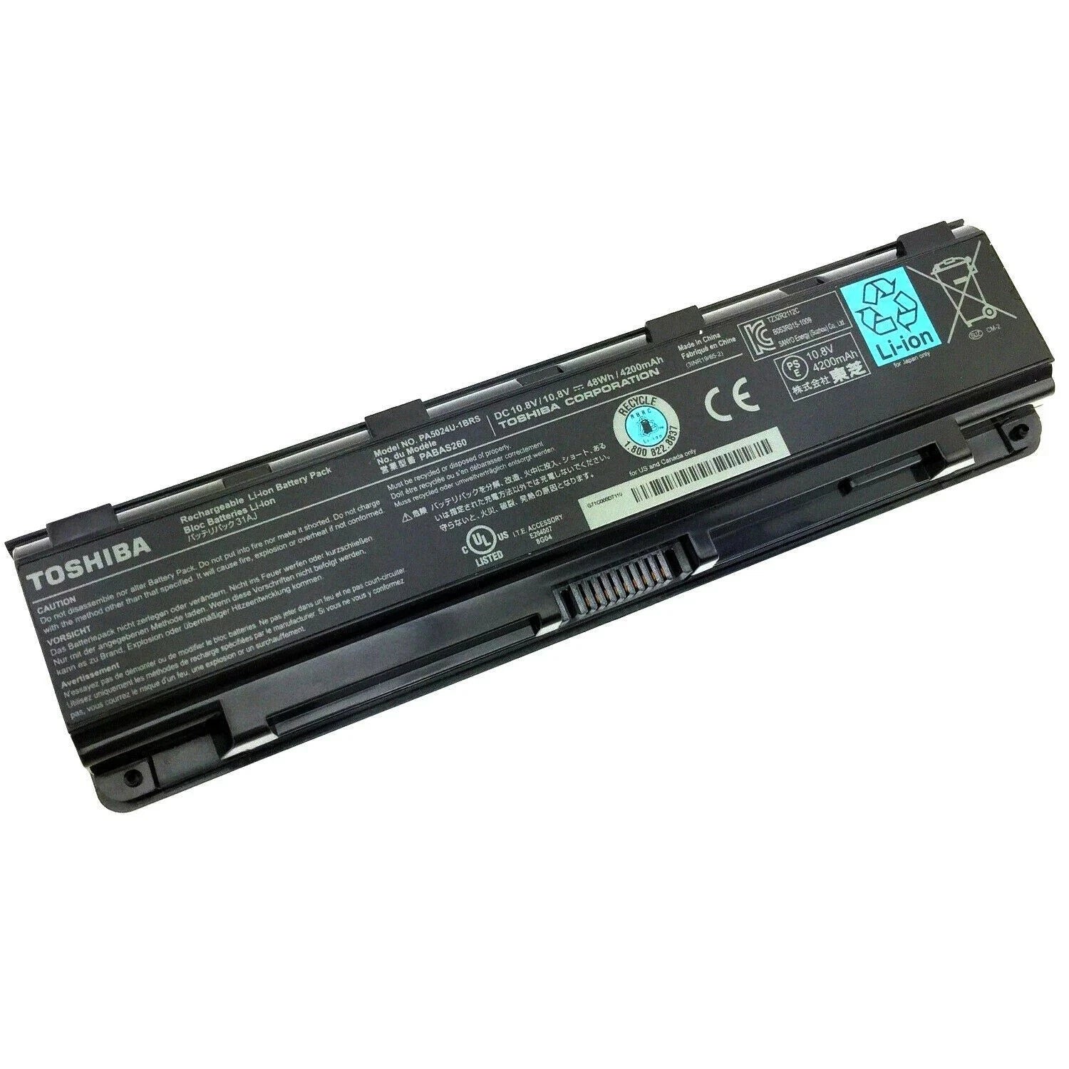 Genuine OEM PA5024U-1BRS Battery For Toshiba Satellite C850 PABAS260 48Wh NEW