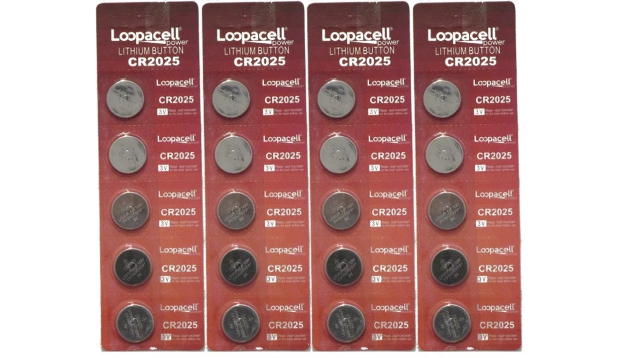 20 X CR2025 2025 DL2025 BR2025 High Quality Loopacell 3V Lithium battery remote