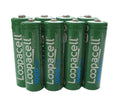 Loopacell AA Ni-CD 1000mAh 1.2V Rechargeable Batteries for Solar x 8