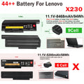 44++ Battery For IBM Lenovo ThinkPad X220 X220i X230 X230i 45N1025 8468mAh 9Cell