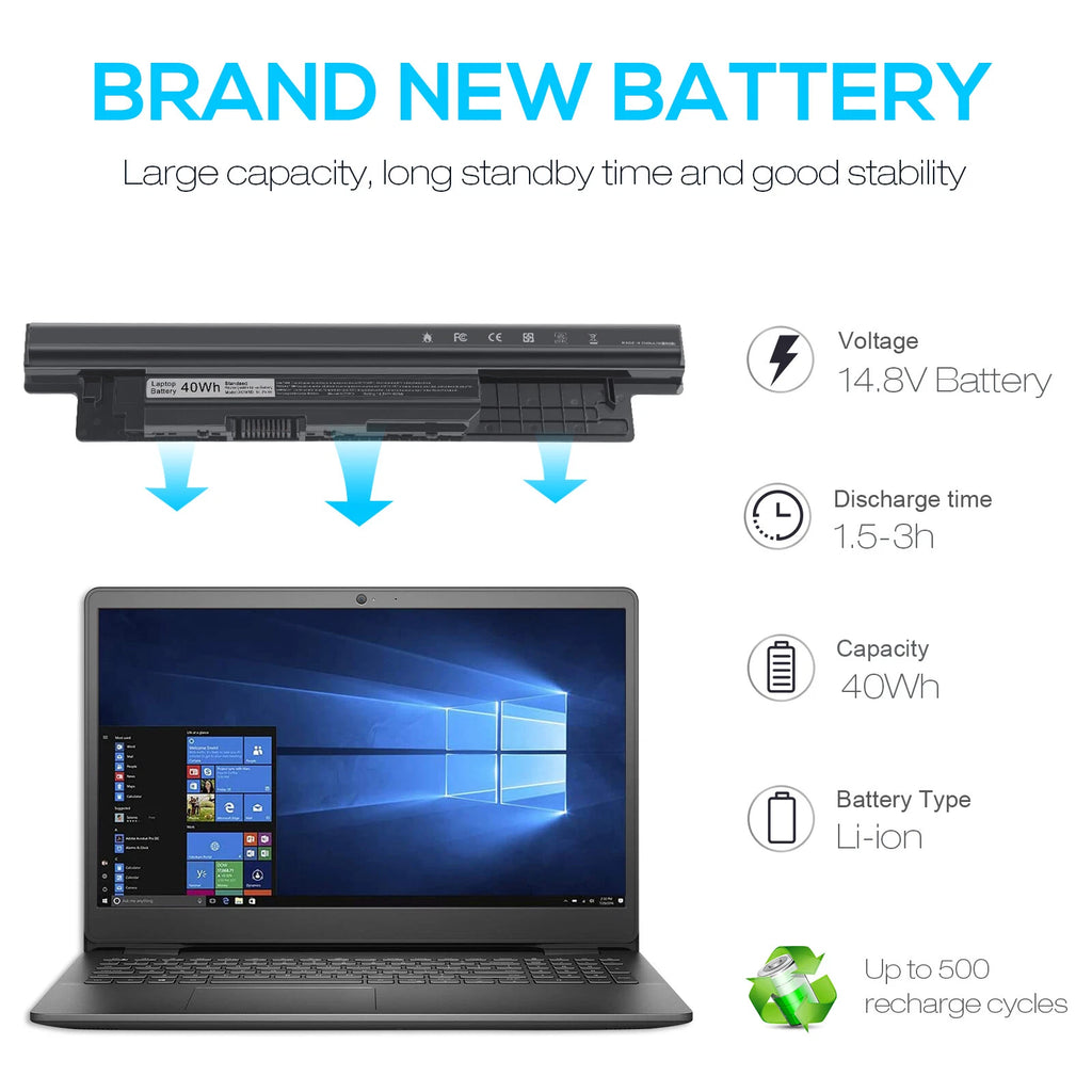 Battery for Dell Inspiron 15 15-3537 15-3542 15-3543 XCMRD MR90Y N121Y 14.8V 40W