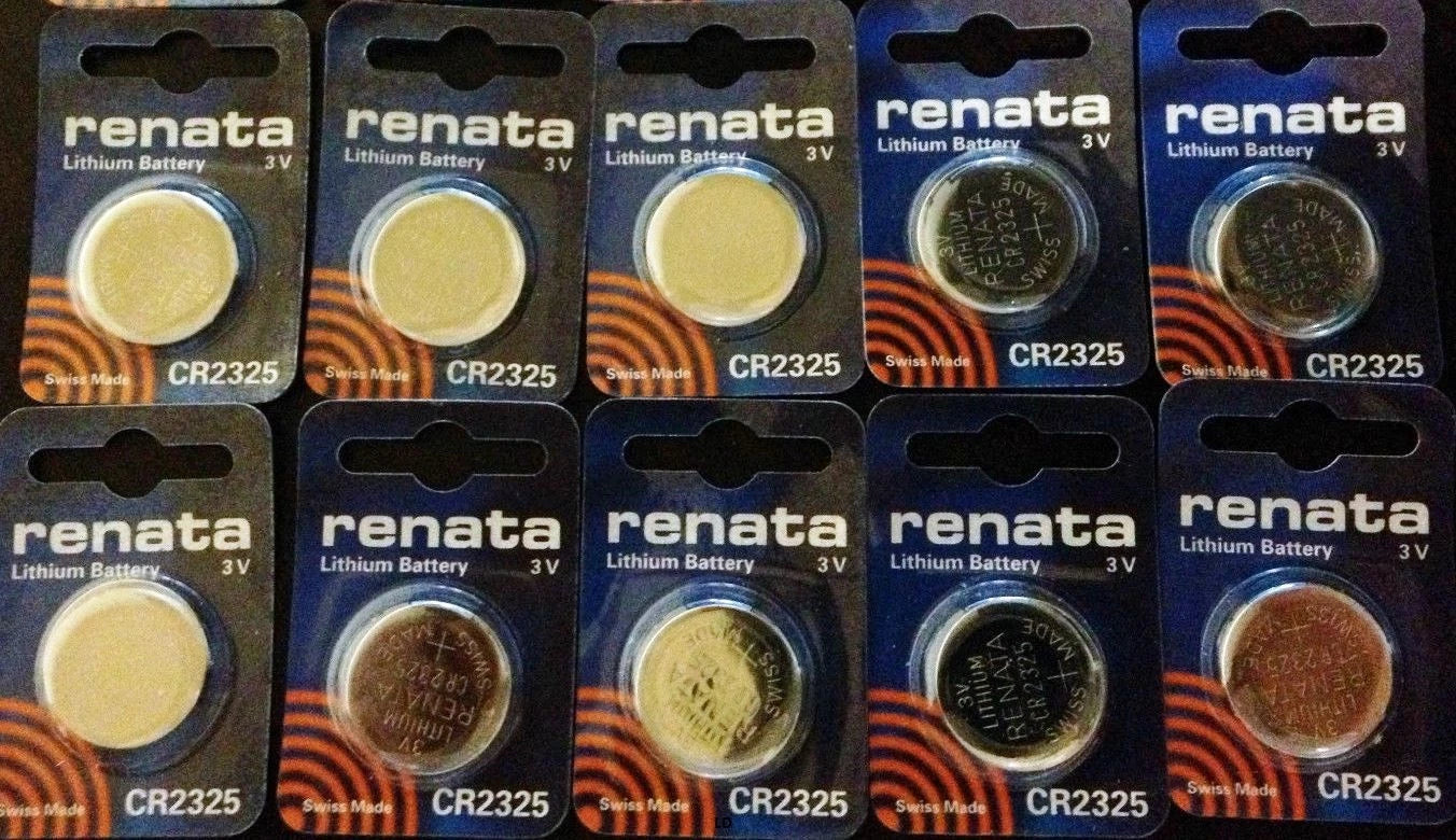 CR2325 RENATA WATCH BATTERIES 2325 (2 piece) New packaging Authorized Seller
