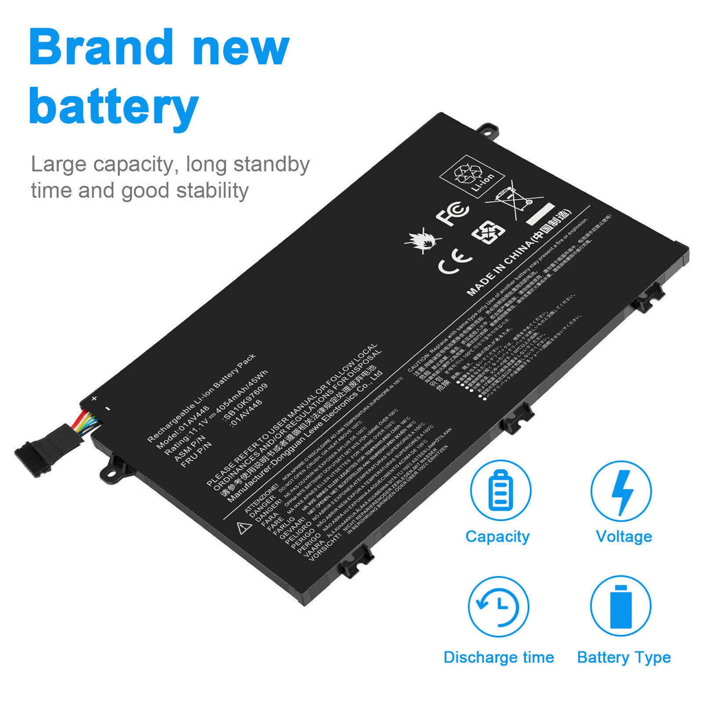 L17L3P51 Battery For Lenovo ThinkPad E480 E485 E495 E580 E585 E490 E590 45Wh