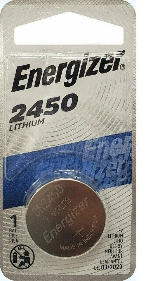 10 Pcs Energizer CR2450 ECR2450 CR 2450 3V Lithium Coin Cell Button Battery