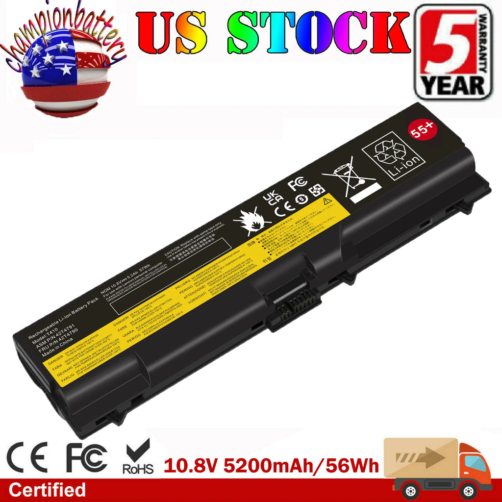 Laptop Battery for Lenovo Thinkpad T410 T510 T520 SL410 SL510 42T4235 42T4708