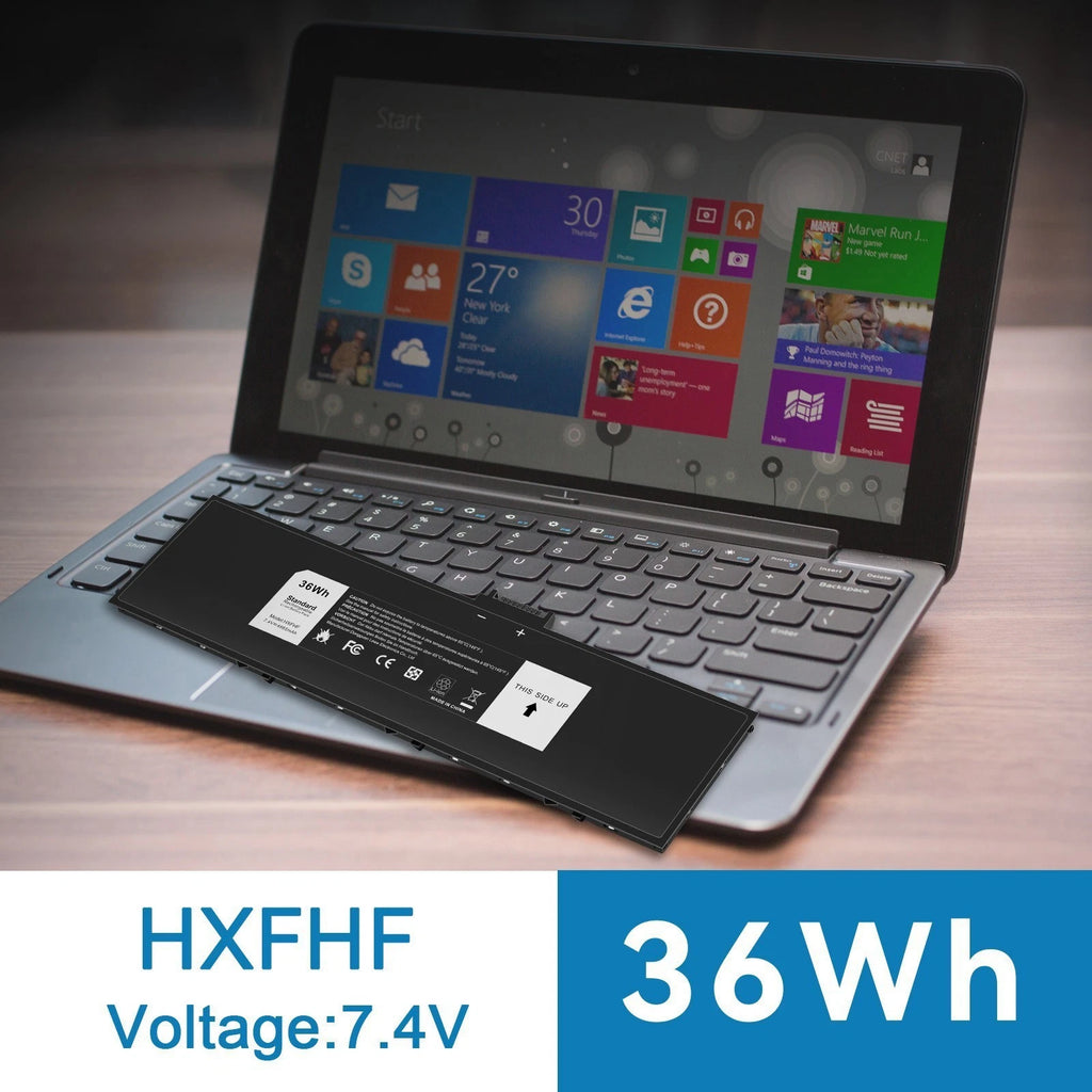 ?HXFHF Tablet Battery For Dell Venue 11 Pro 7130 7139 7140 T07G VJF0X VT26R 36WH