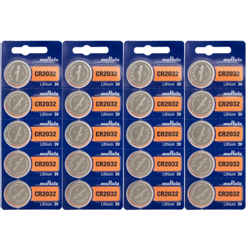 20 NEW Fresh Murata CR2032 3V Lithium Coin Battery - USA Seller - Replaces Sony