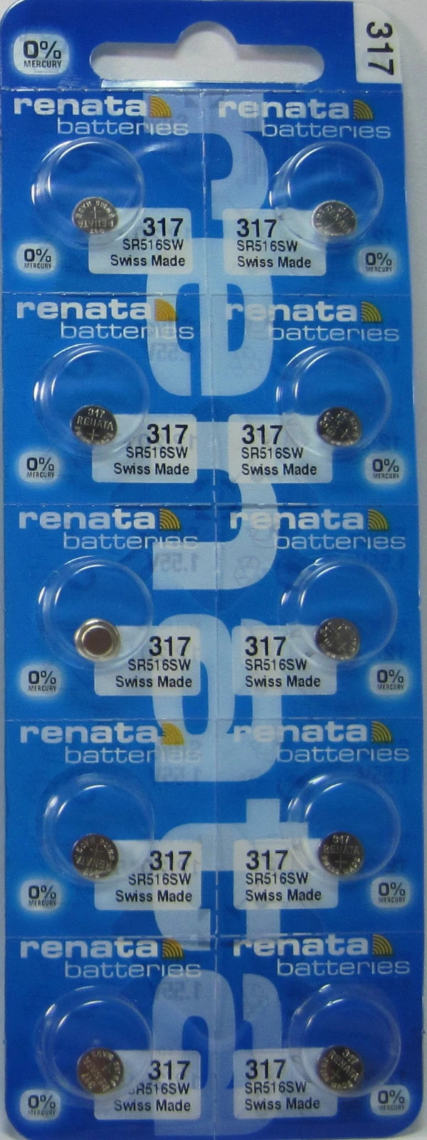 Renata SR516SW Batteries x 10