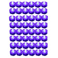 PURPLE 48 Pack ~ Submersible Waterproof Battery LED Tea Light ~ Wedding Decorati