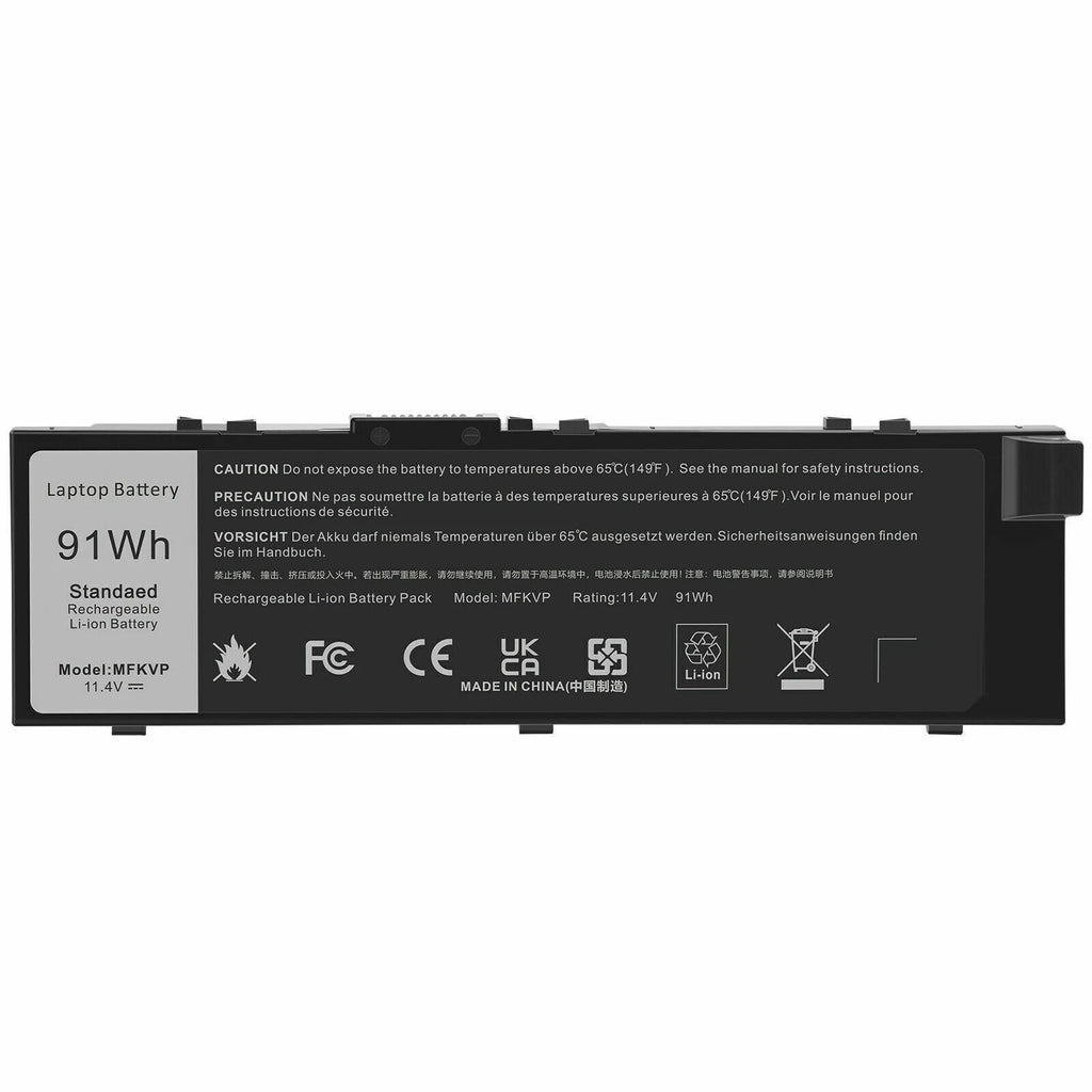 NEW 91W MFKVP Battery For Dell Precision 15 7510 M7710 Series 0FNY7 1G9VM