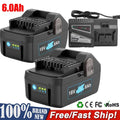 6.0Ah Battery For Hitachi 18V BSL1815X BSL1815X BSL1815S 330139 330557 / Charger