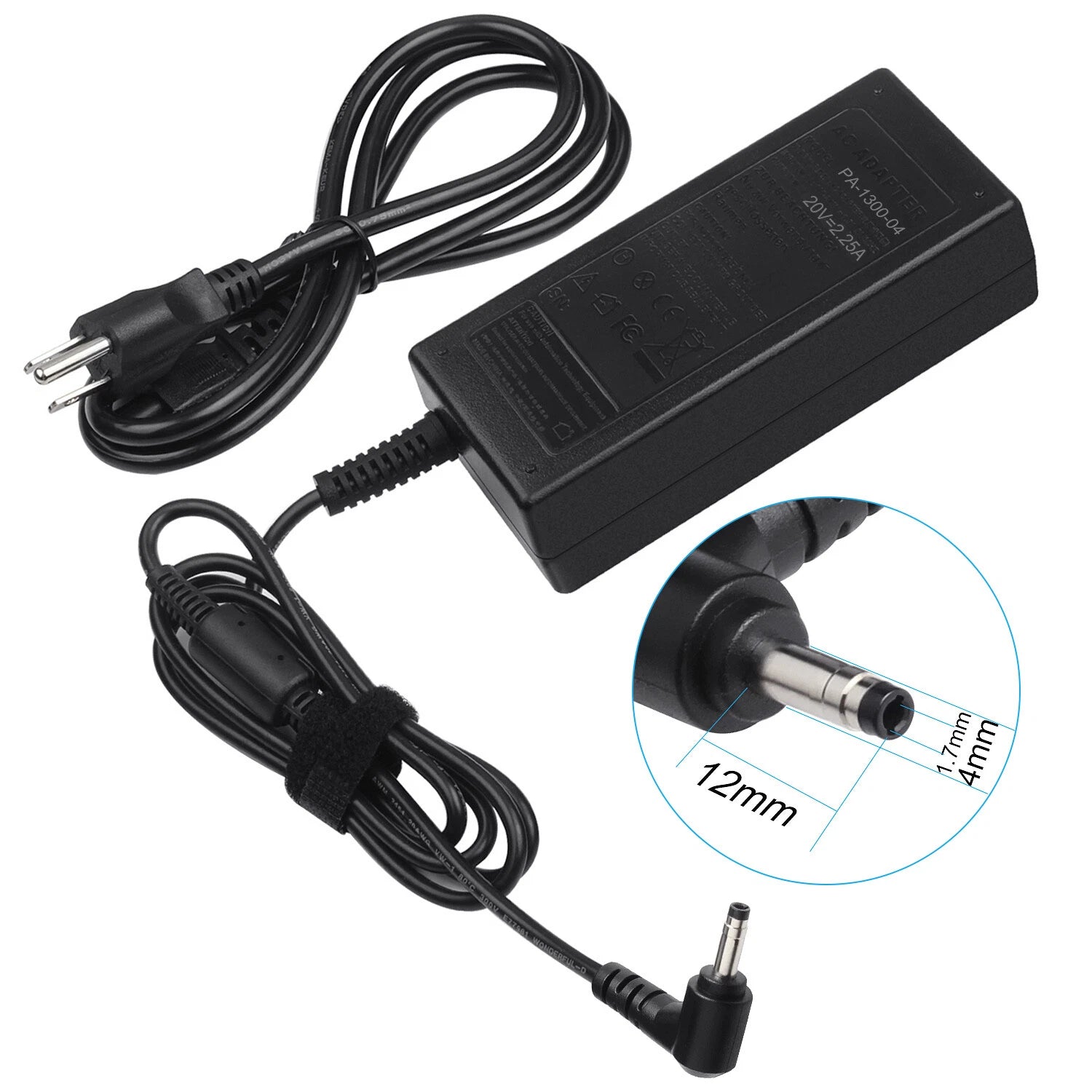 45W Charger Adapter Cable For Lenovo Chromebook N22 N23 N42 N22-20 5A10H42919 FS