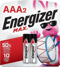 Energizer MAX Alkaline Batteries AAA 2 Pack