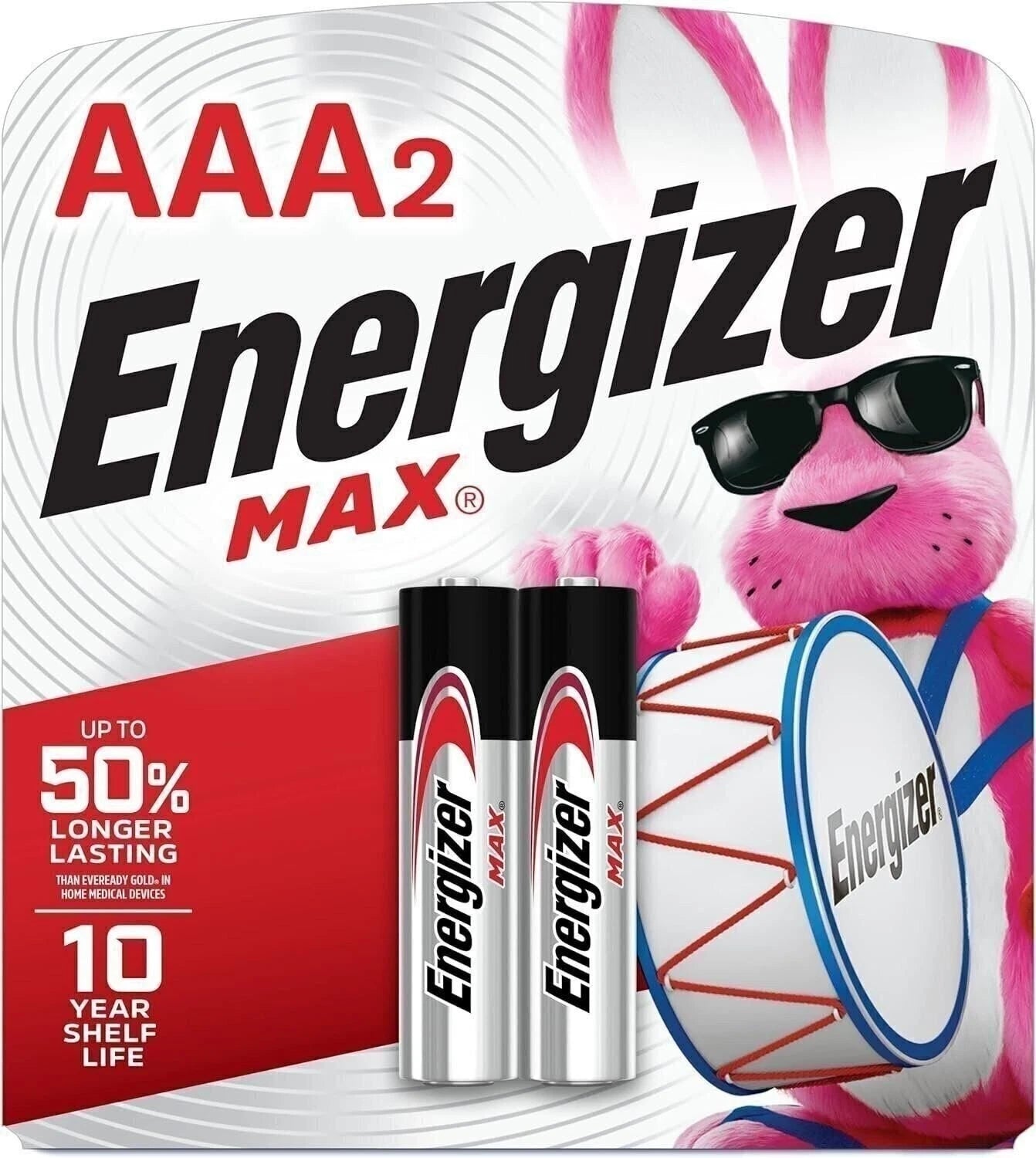 Energizer MAX Alkaline Batteries AAA 2 Pack