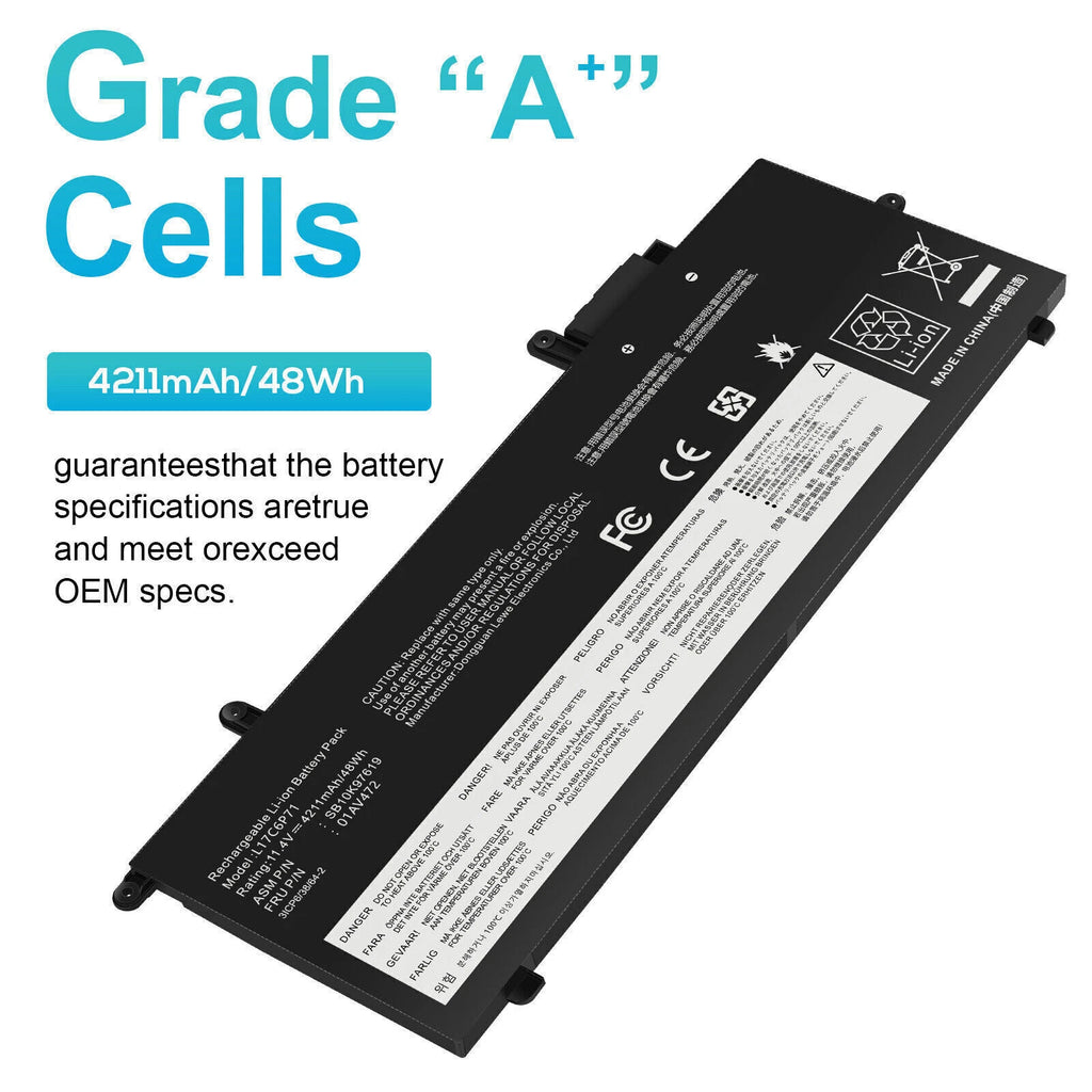 ?01AV470 L17M6P71 L17L6P71 Battery For Lenovo ThinkPad X280 A285 01AV484 01AV471