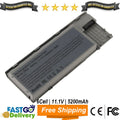 LOT 6 Cells Battery for Dell Latitude D620 D630 D631 D640 PC764 TC030 M2300