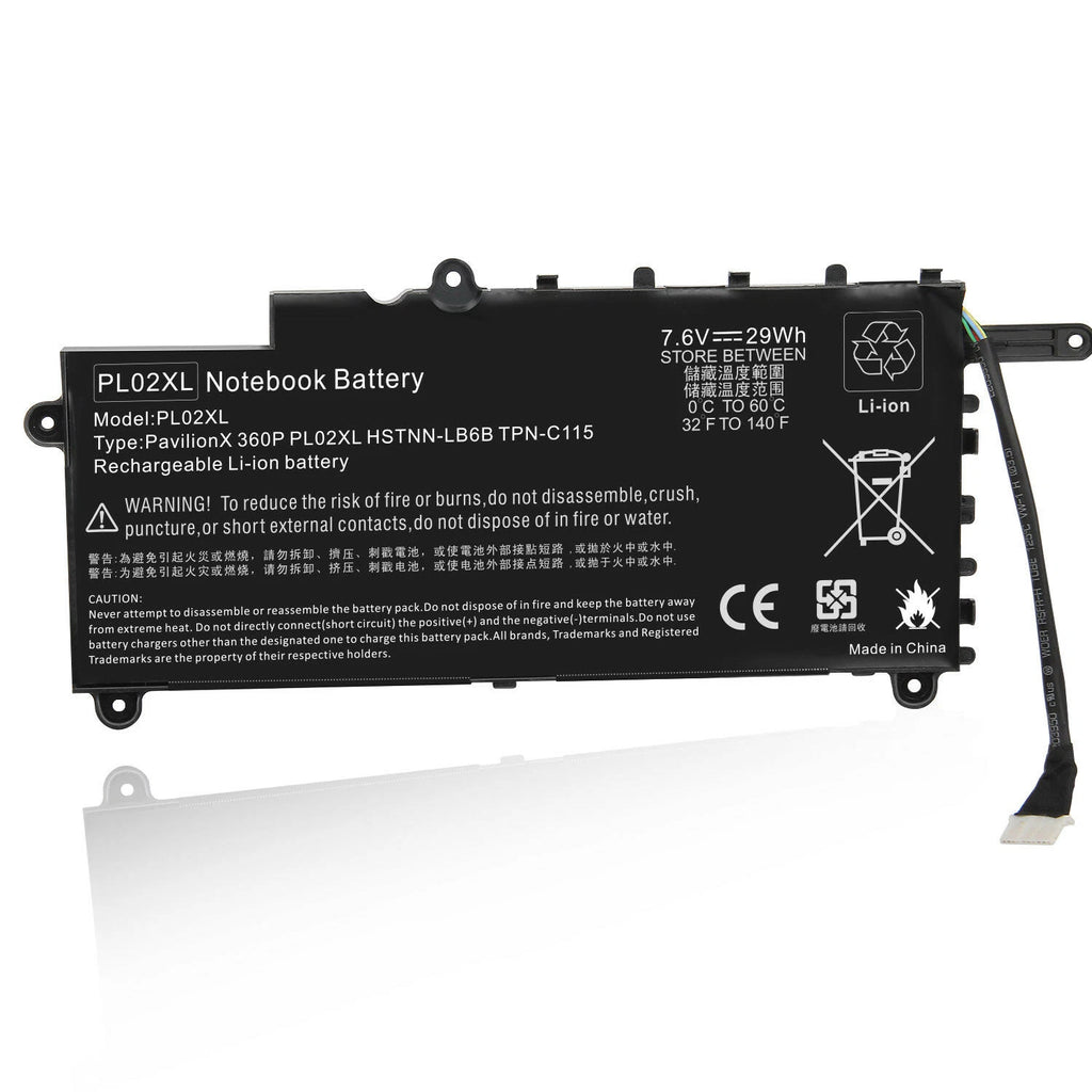 PL02XL Battery for HP Pavilion 11 X360 11-N010DX 11-n010dx 751681-231,751681-421