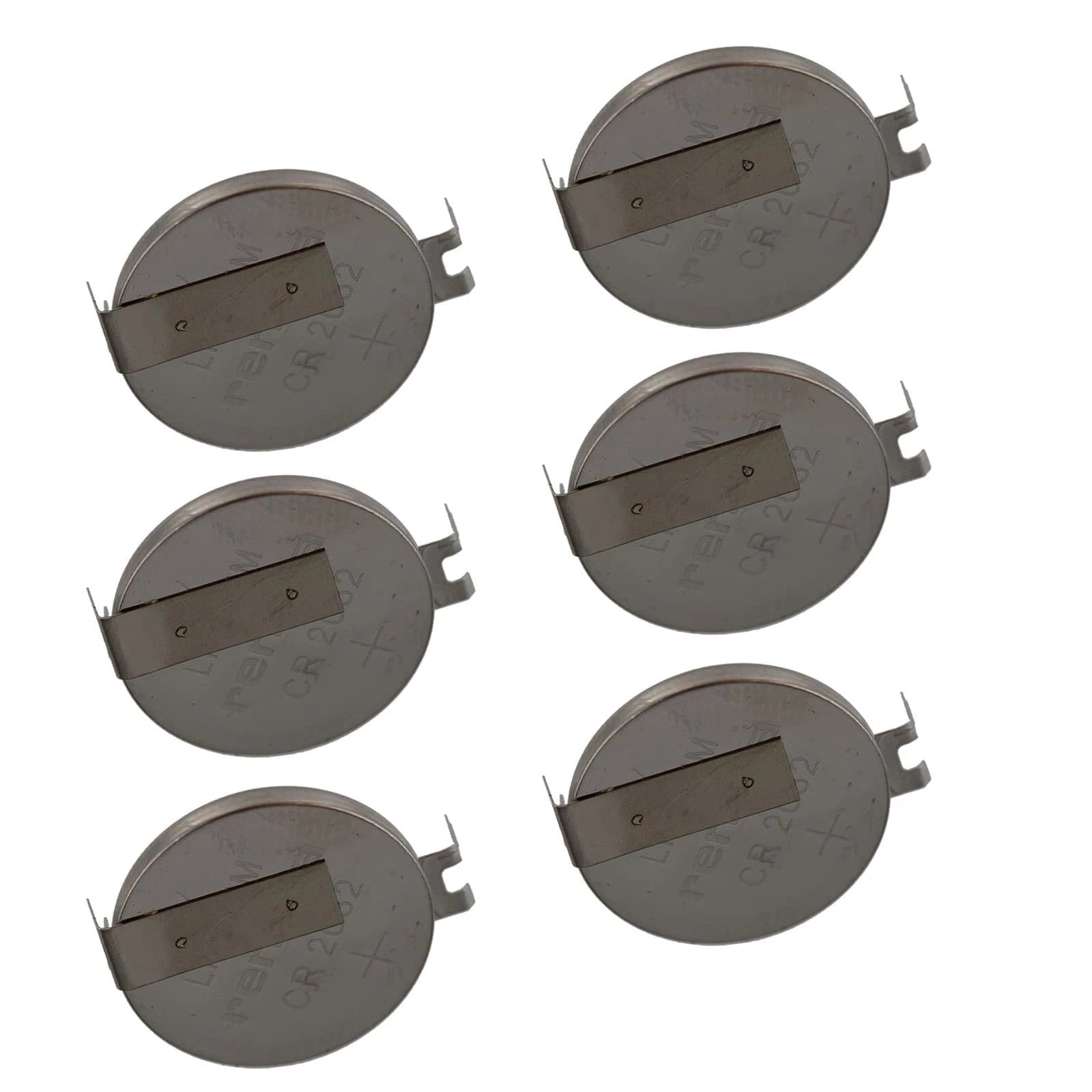 6x CR2032FH2-MFR 3V Lithium Coin Battery HORZ 2-PIN for RTC