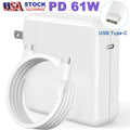 61W Type C/USB C AC Adapter Charger for MacBook Pro 13"2016 2017 2018 2019 A1708