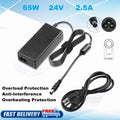 24V 65W AC/DC Adapter for Samsung HW-HM45C HW-F350 HWF350/HW-F350 Power Cord