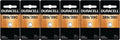 Duracell 390 Silver Oxide Batteries 6 Pcs
