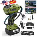 Tire Inflator Air Compressor Cordless Car Tire Pump w/21V Rechargeable Battery